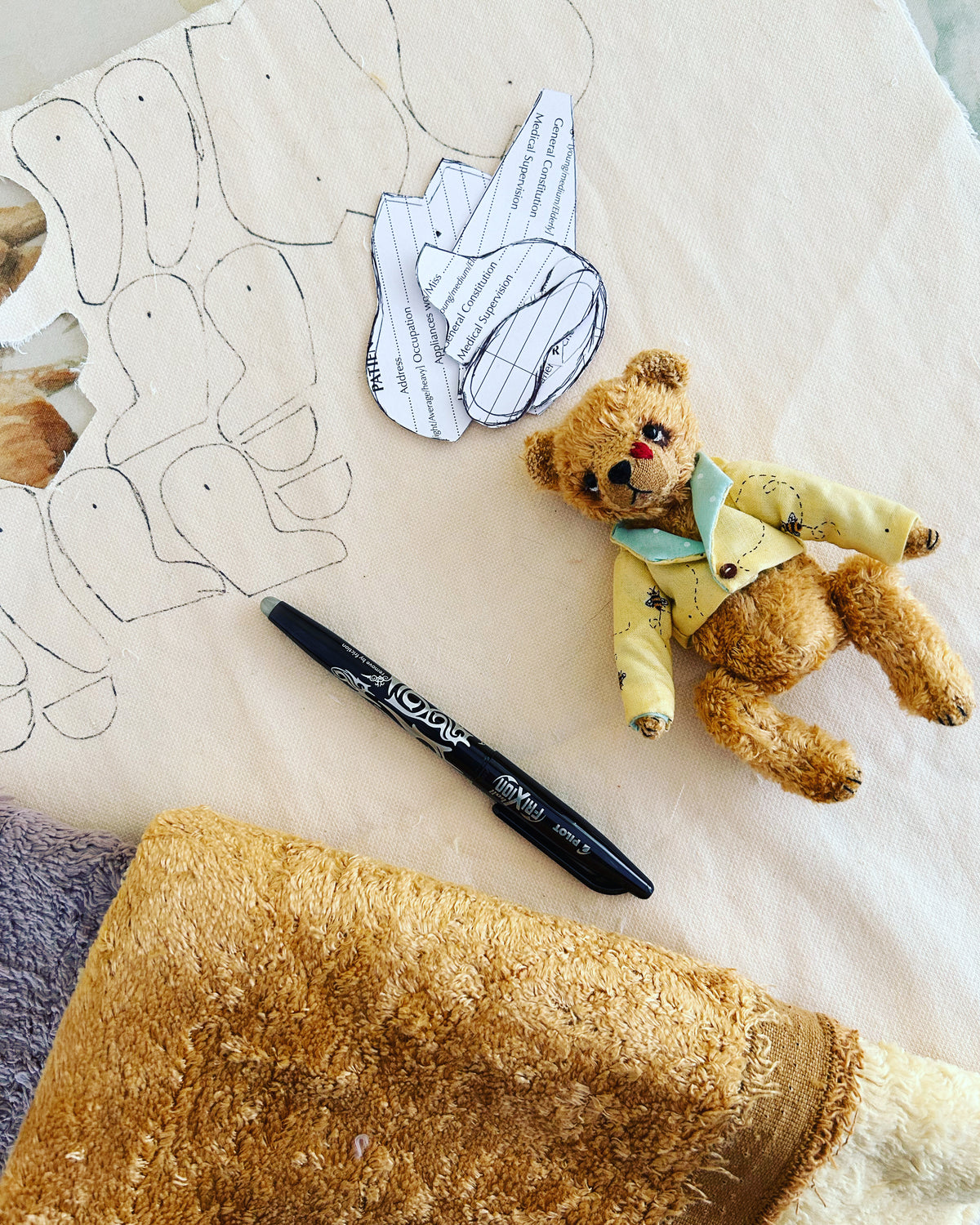Bernie - Handmade Mohair Artist Bear  17cm