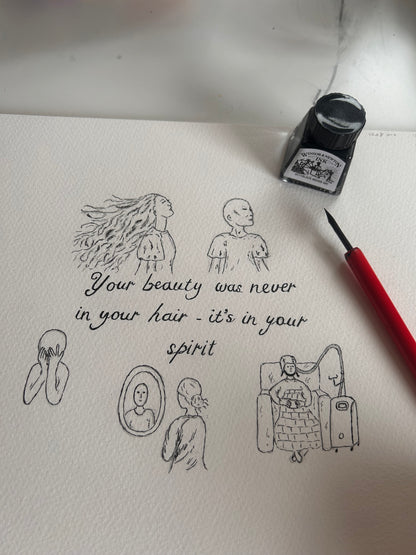 Portfolio Illustration - chemotherapy hair loss