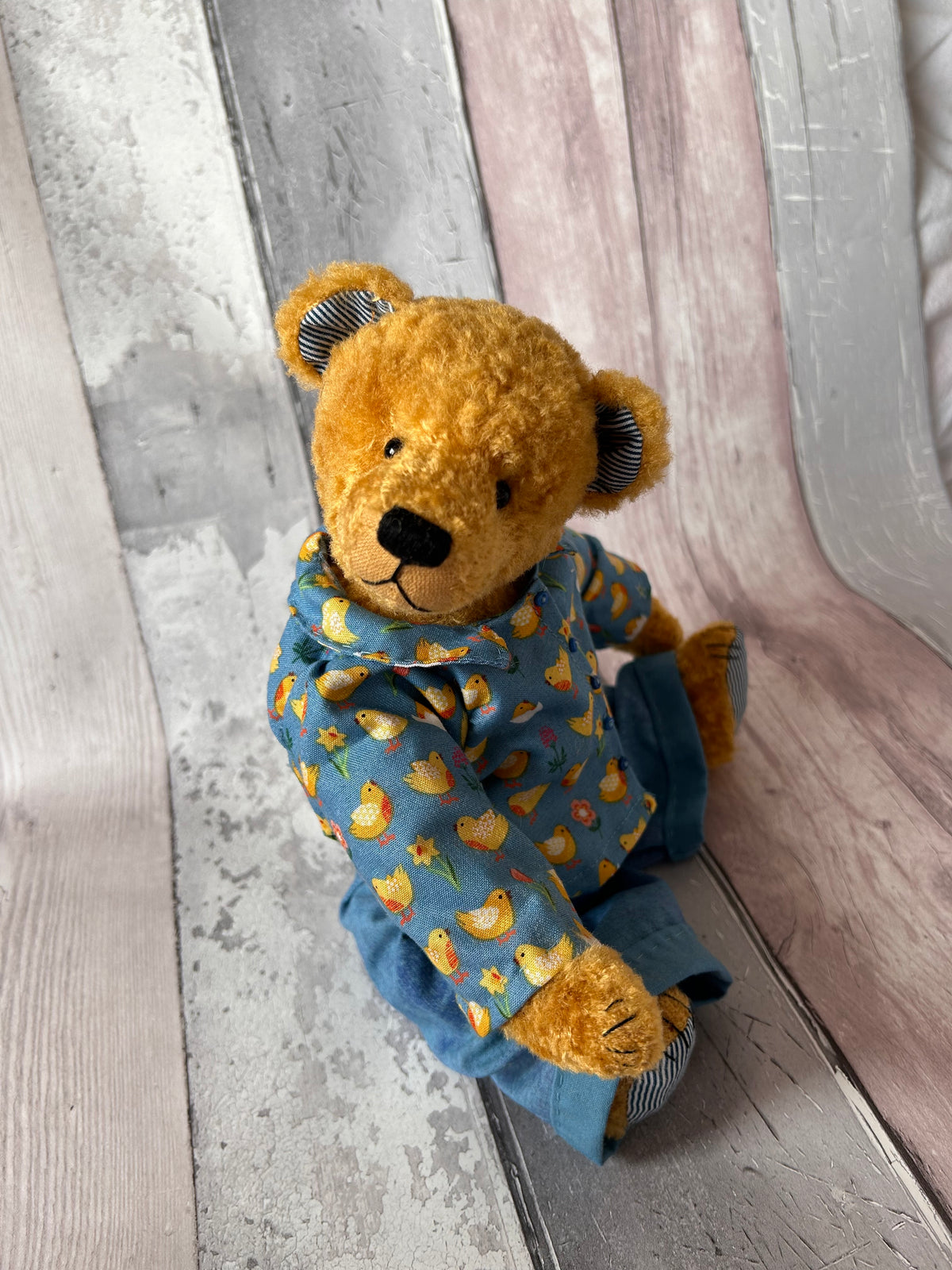 Dillon - Handmade Gold Mohair Artist Bear 30cm