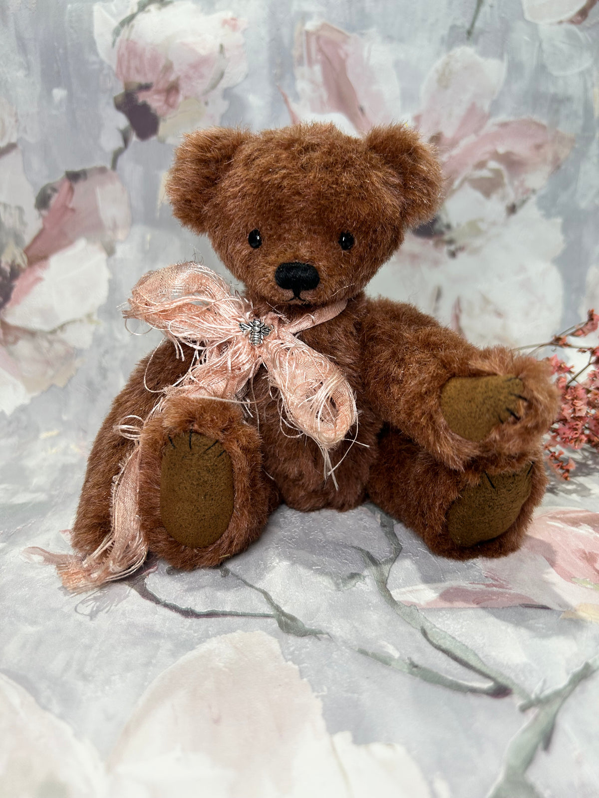 Handmade alpaca Artist Bear 20cm Collectable Keepsake heirloom OOAK