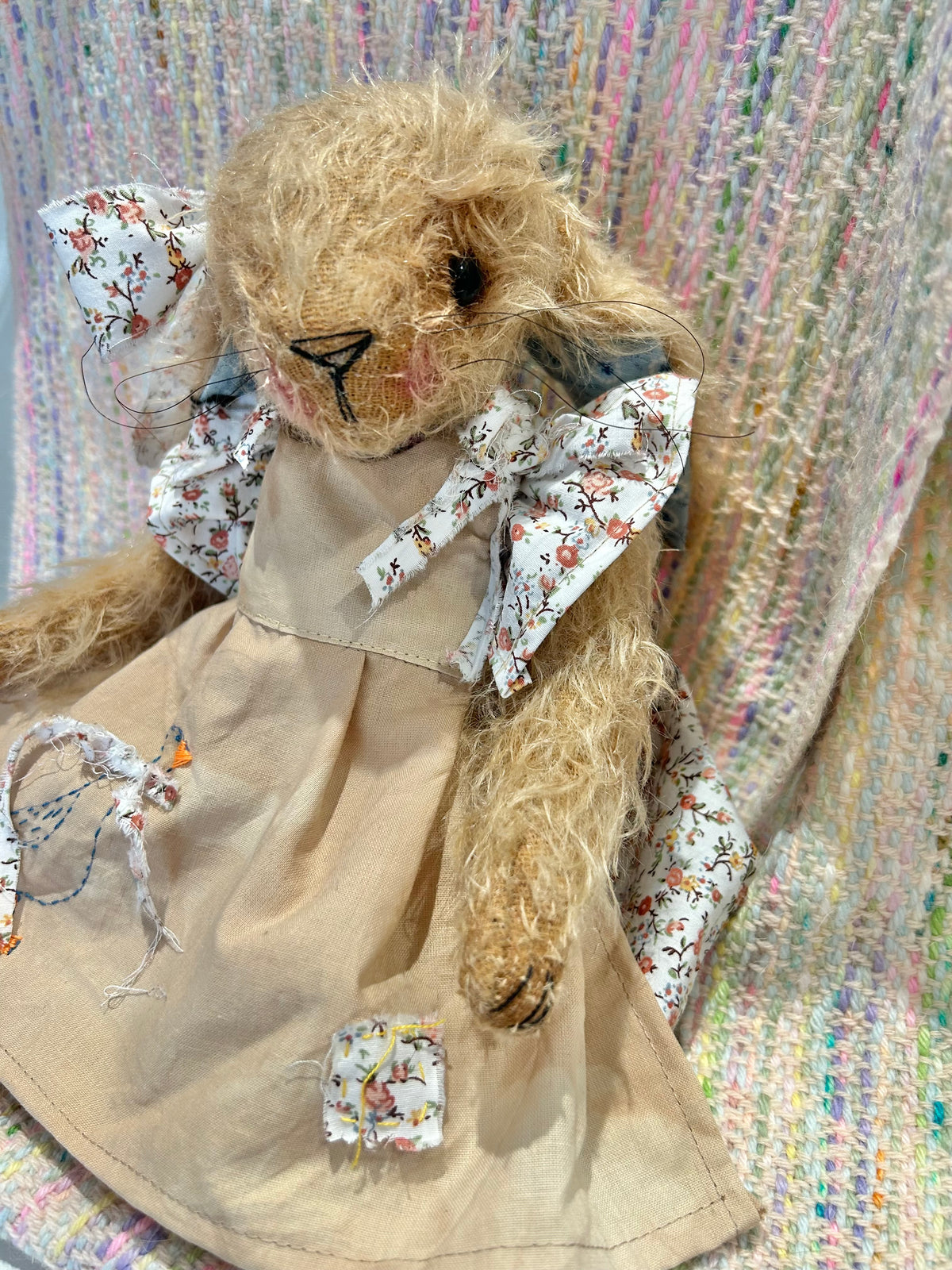 Handmade Mohair Artist Bear Hare 28cm Collectable Keepsake heirloom OOAK