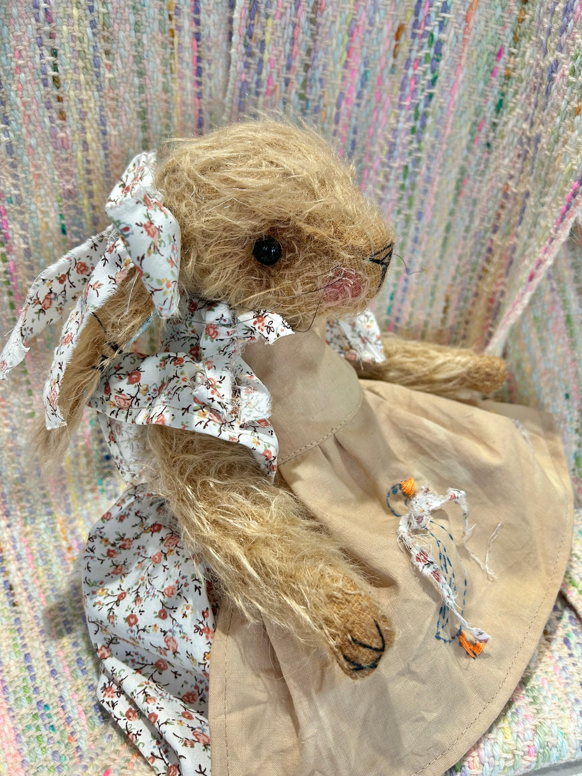 Handmade Mohair Artist Bear Hare 28cm Collectable Keepsake heirloom OOAK