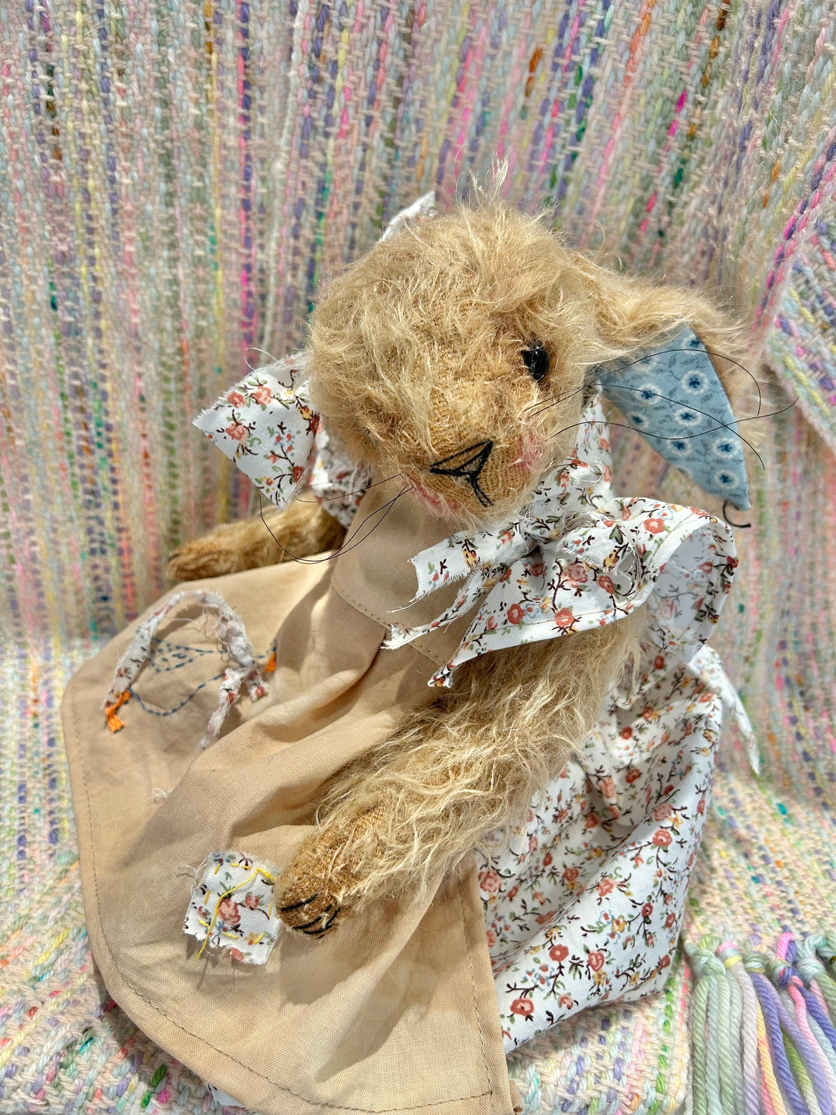 Handmade Mohair Artist Bear Hare 28cm Collectable Keepsake heirloom OOAK