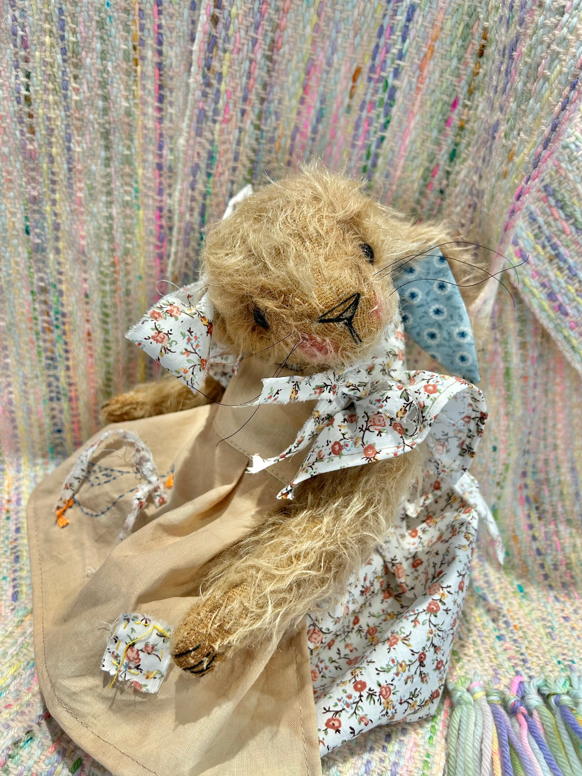 Handmade Mohair Artist Bear Hare 28cm Collectable Keepsake heirloom OOAK