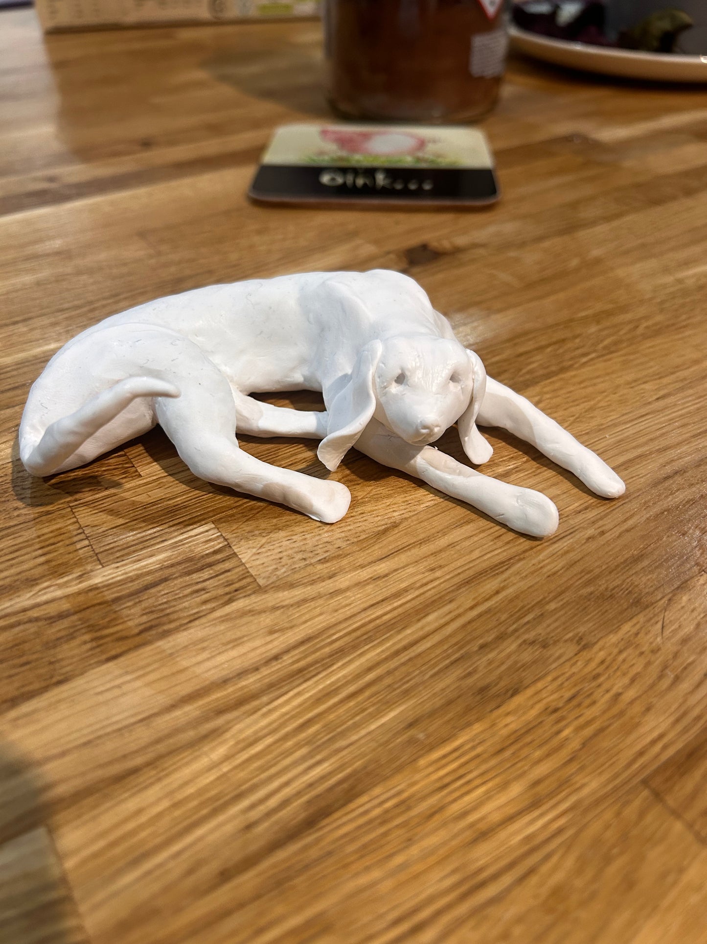 Polymer Clay Dog Sculpture - Handcrafted  Dog - Original Art