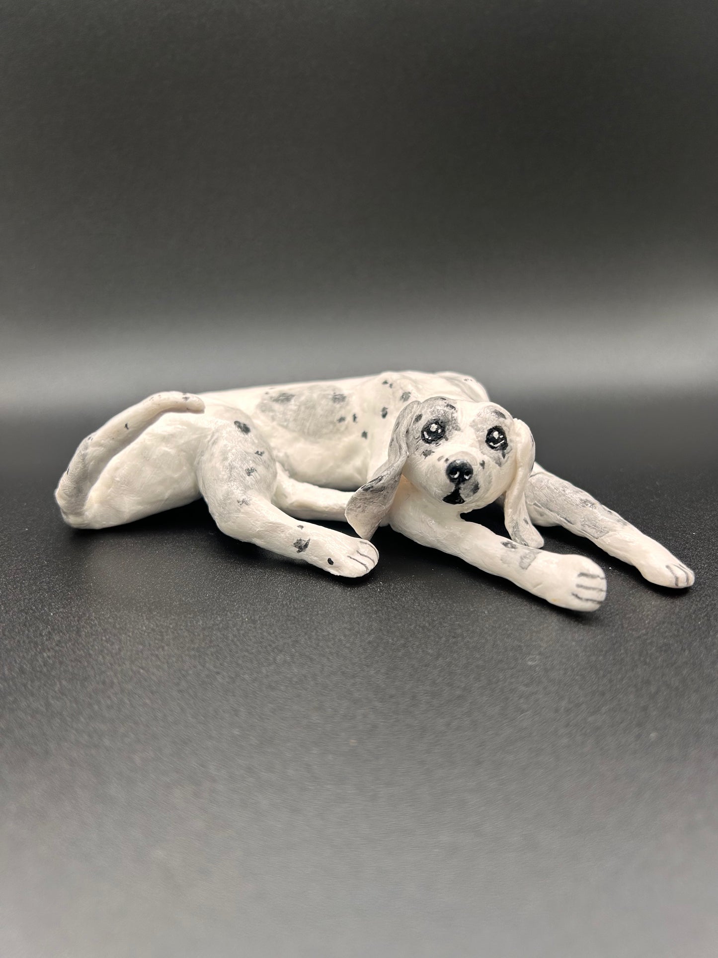 Polymer Clay Dog Sculpture - Handcrafted  Dog - Original Art
