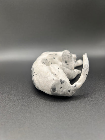 Polymer Clay Dog Sculpture - Handcrafted  Dog - Original Art