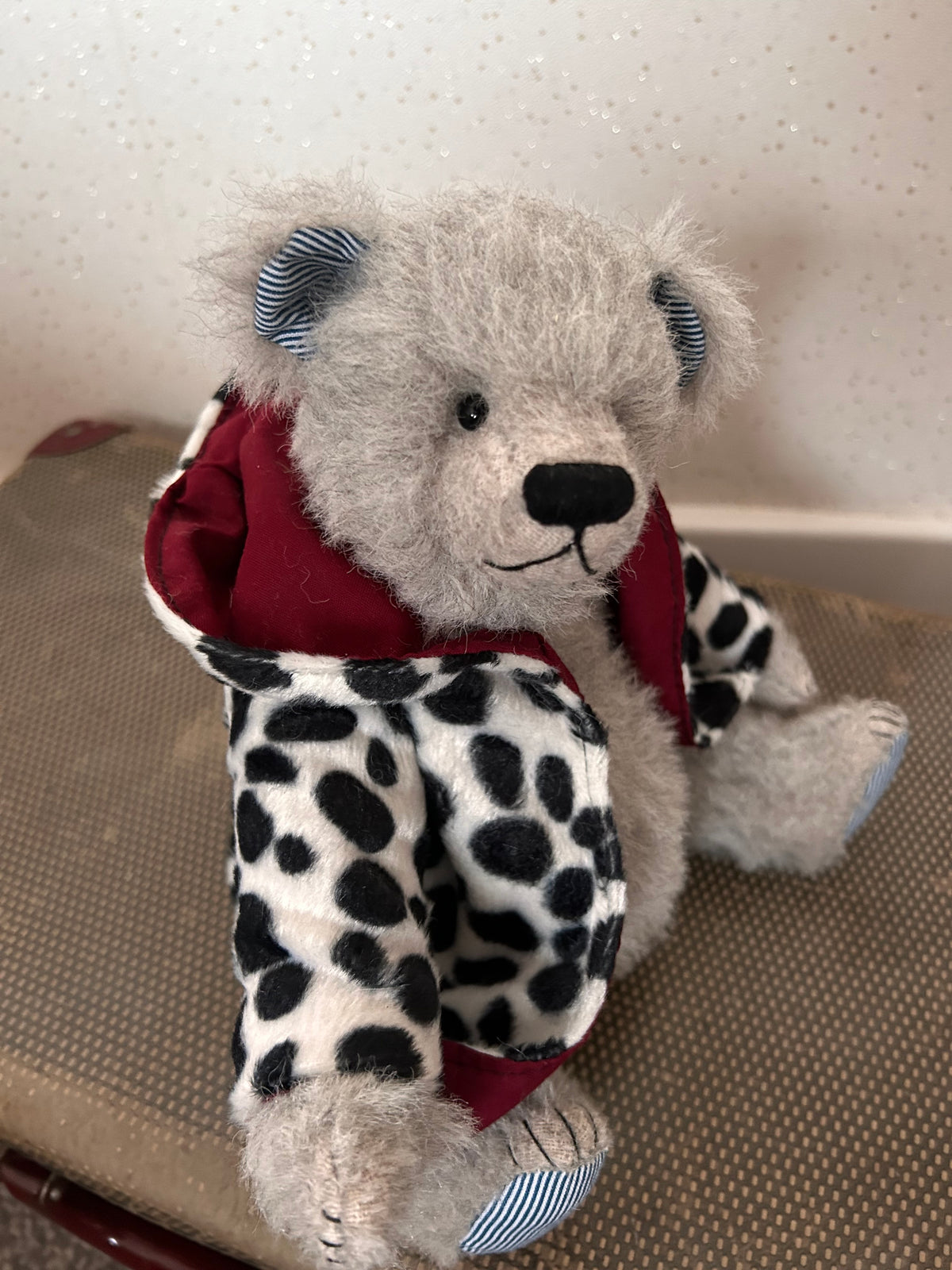 Aran  - Handmade Grey Alpaca Artist Bear 30cm
