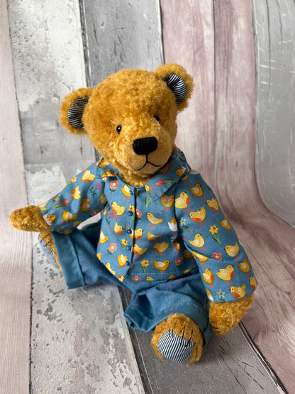 Dillon - Handmade Gold Mohair Artist Bear 30cm