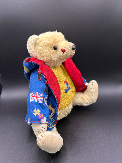 Handmade lemon Mohair Artist Bear 21cm one of a kind OOAK