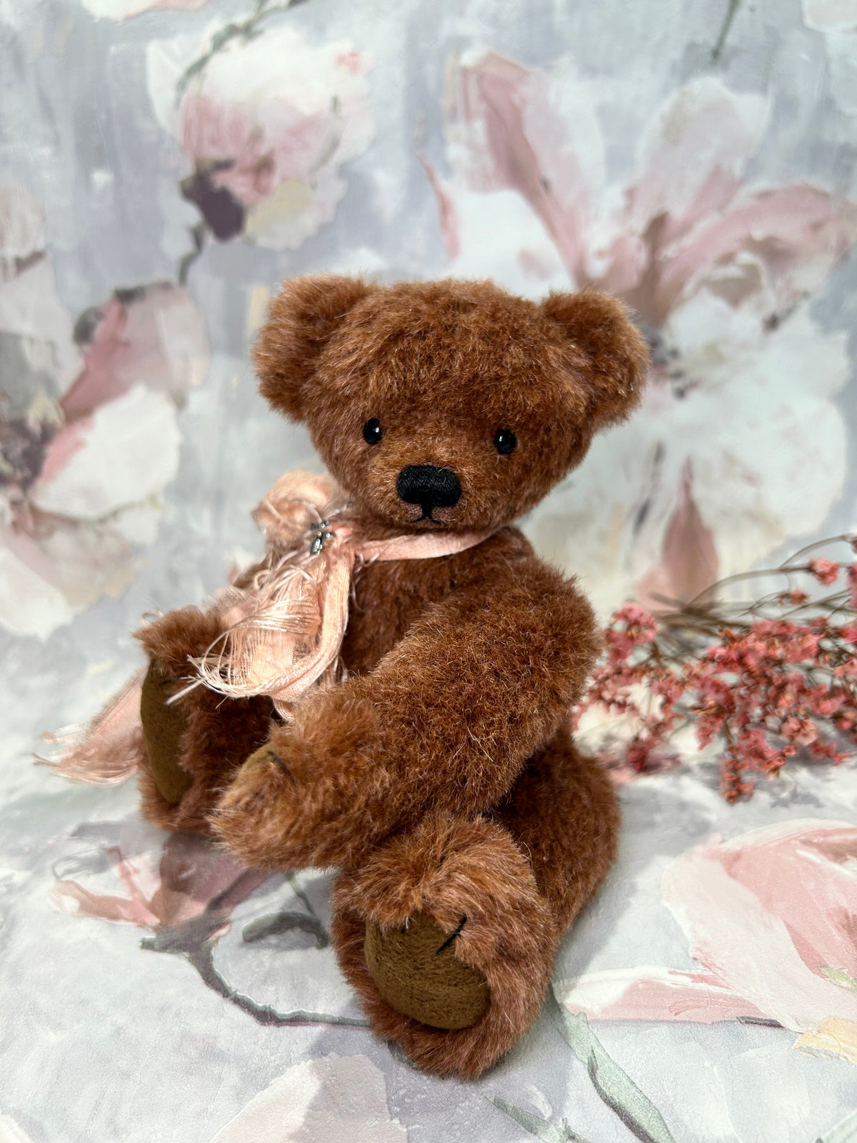 Handmade alpaca Artist Bear 20cm Collectable Keepsake heirloom OOAK