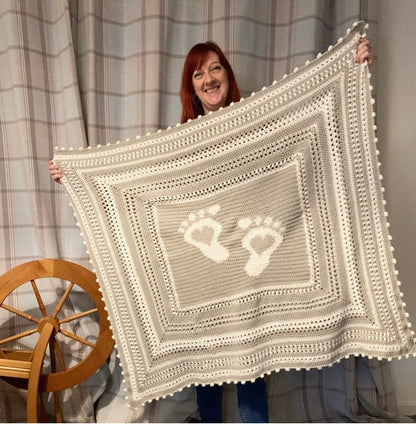 Baby Blanket Crochet Pattern - PDF Digital Download