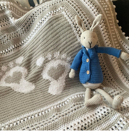 Baby Blanket Crochet Pattern - PDF Digital Download