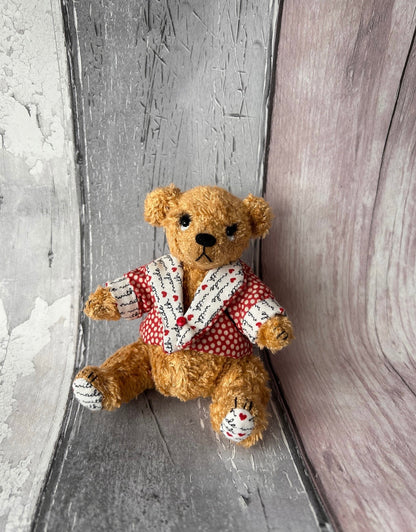 Stanley - Handmade Gold Mohair Artist Bear 13cm