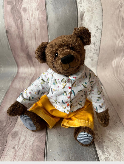 Austin - Handmade Chcolate Brown  Mohair Artist Bear 30cm