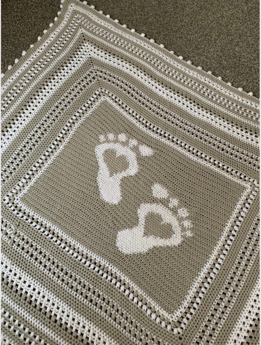 Baby Blanket Crochet Pattern - PDF Digital Download