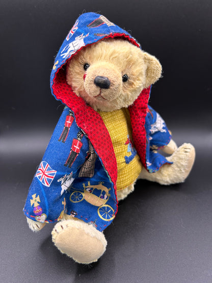 Handmade lemon Mohair Artist Bear 21cm one of a kind OOAK