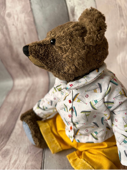 Austin - Handmade Chcolate Brown  Mohair Artist Bear 30cm