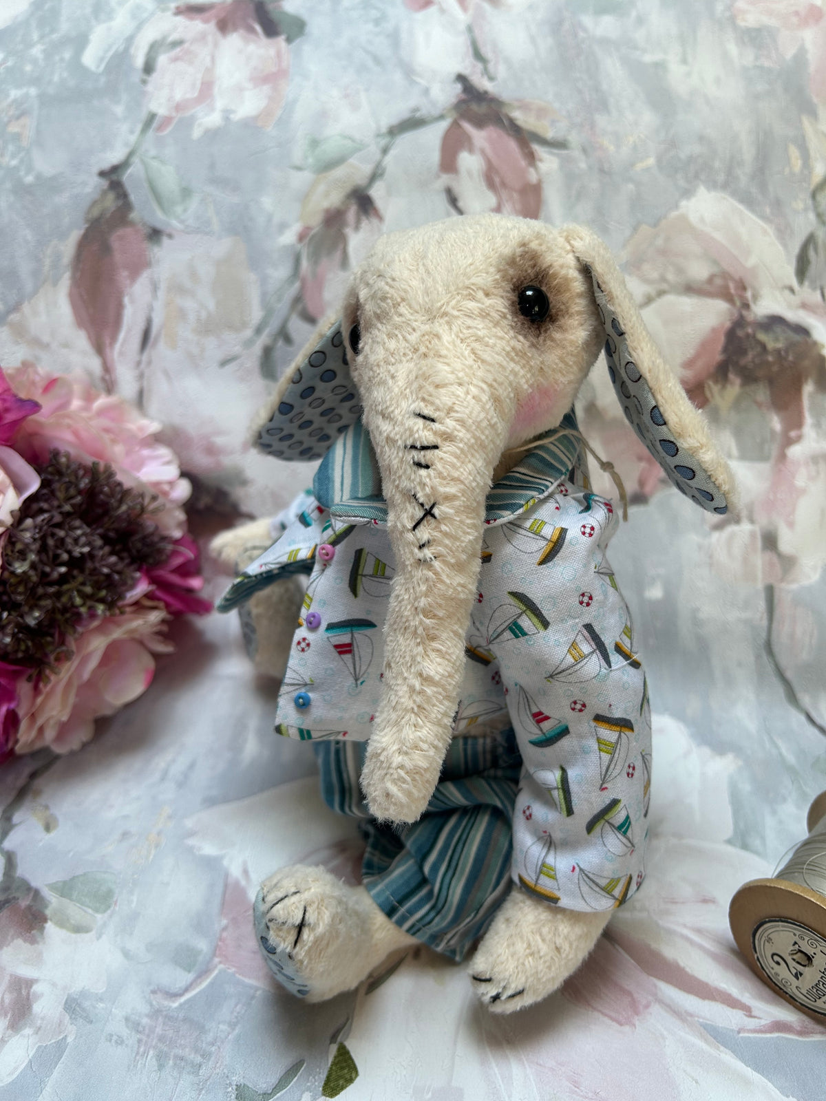 Handmade Mohair Artist Bear/Elephant 28cm Collectable Keepsake heirloom OOAK
